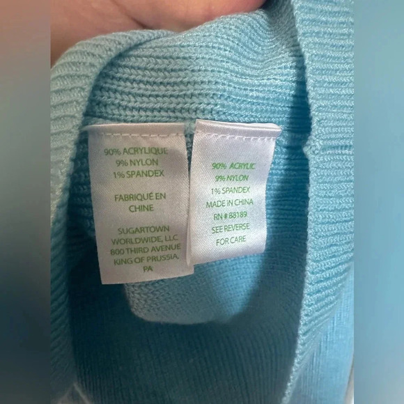 Lilly Pulitzer Rivka Sweater - Ravello Blue Chevron StripeSize XL - Picture 13 of 15